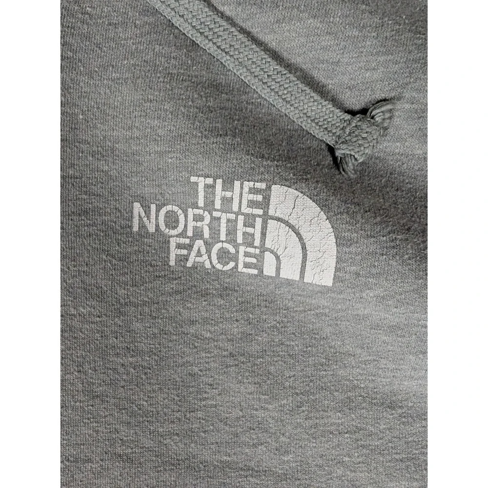 The North Face Mens Gray Box Logo Hoodie Never Stop Exploring Pullover XL